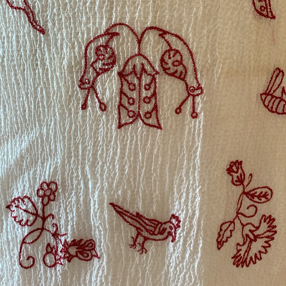 Vintage Silk Embroidered Dress